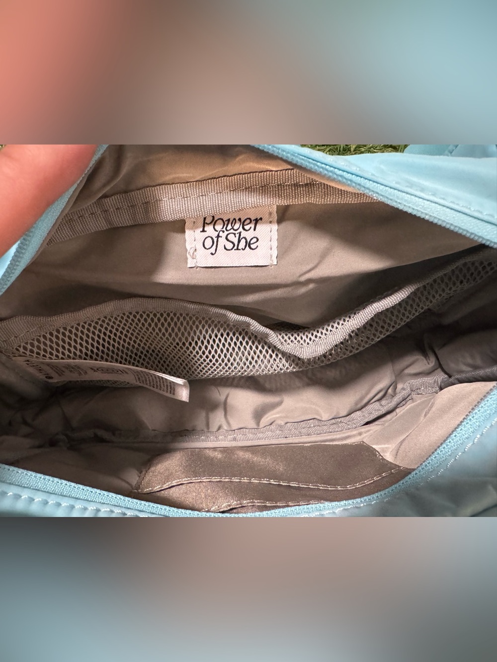Athleta All About Large Crossbody Purse Bag Aqua Blue Casual Travel -NWOT - Picture 6 of 13